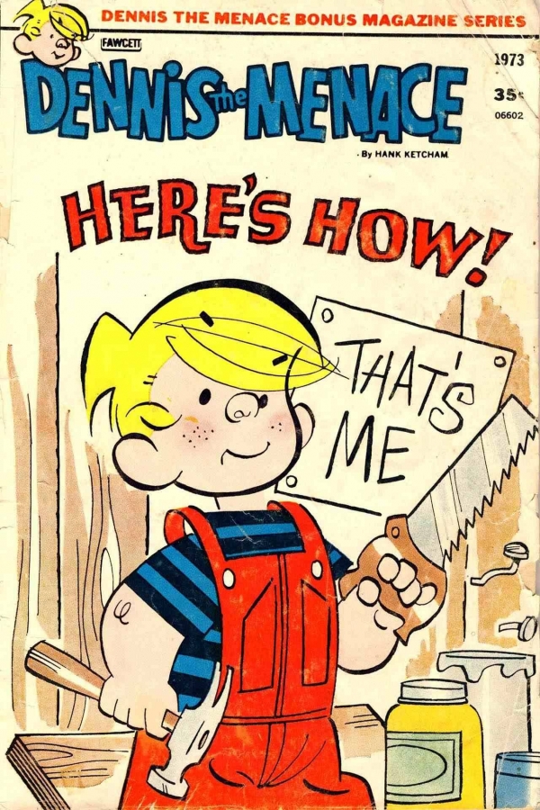 Bank of england collaborate with comics - dennis the menace. 