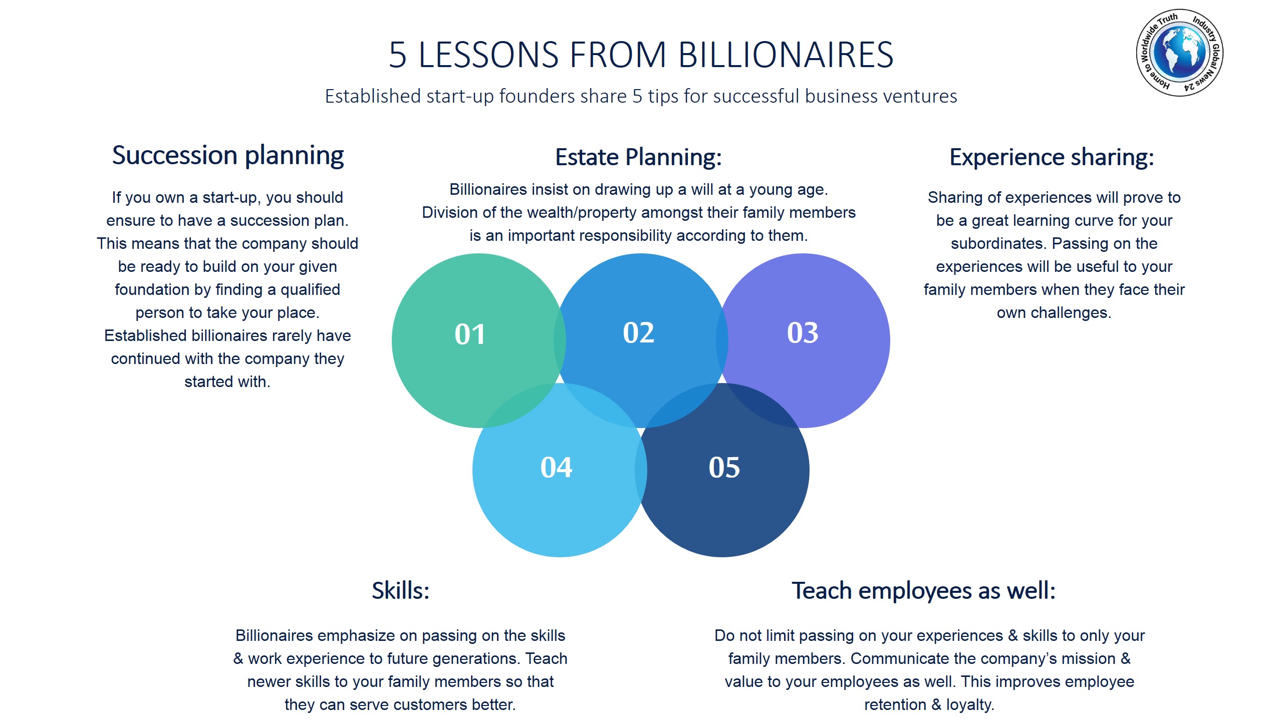 5 lessons from billionaires