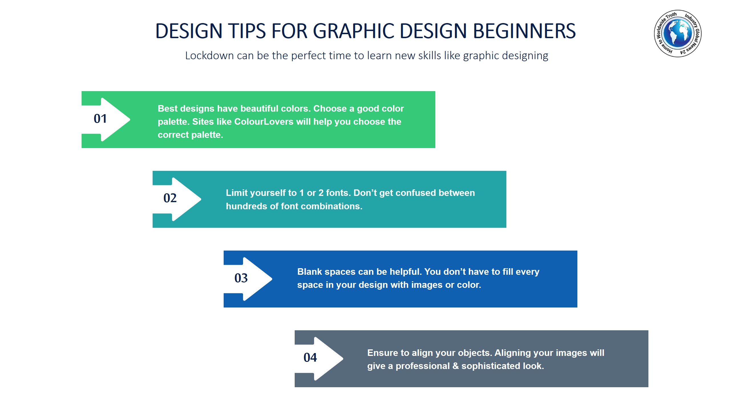 Design tips for graphic design beginners