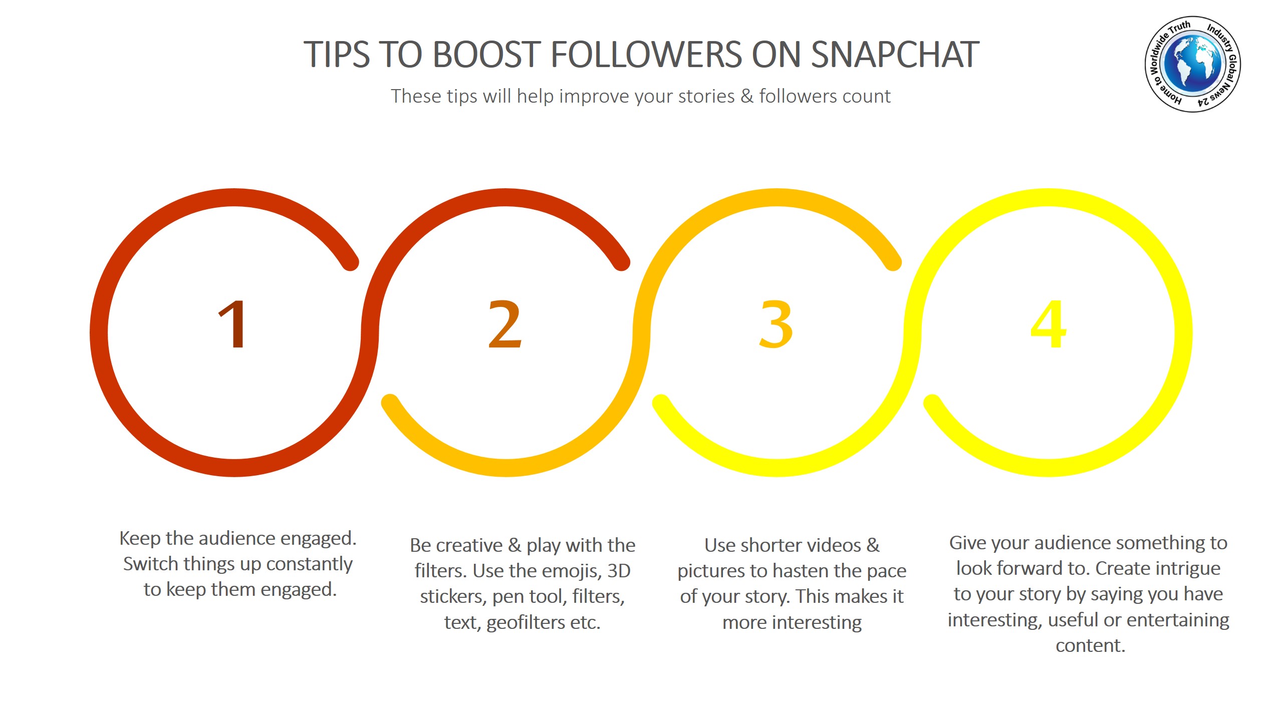 Tips to boost followers on Snapchat