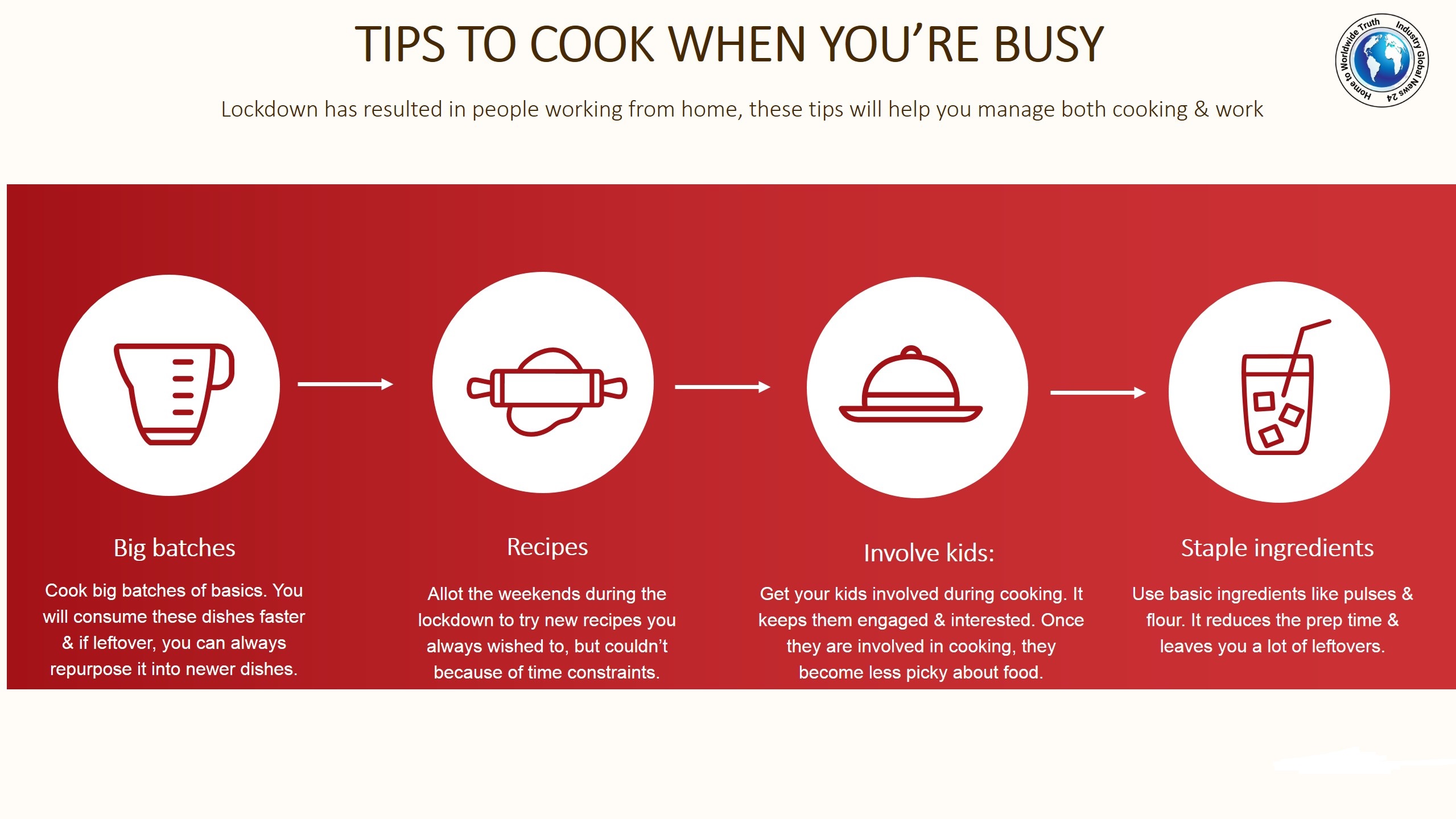 Tips to cook when you’re busy