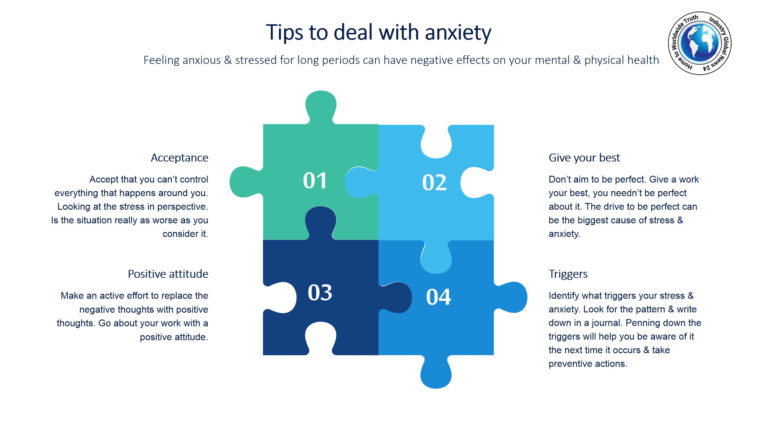 Tips to deal with anxiety