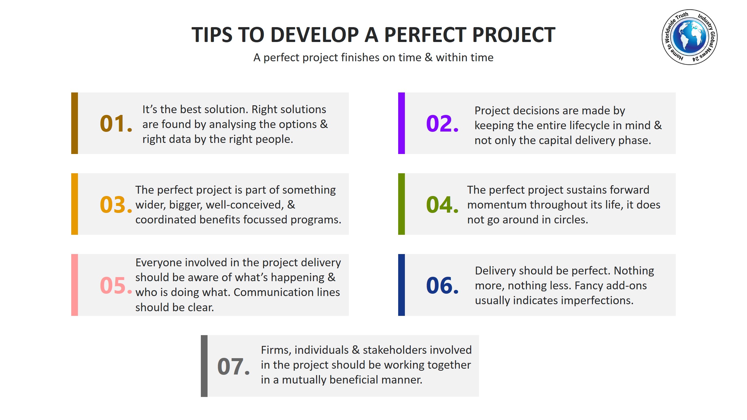 Tips to develop a perfect project