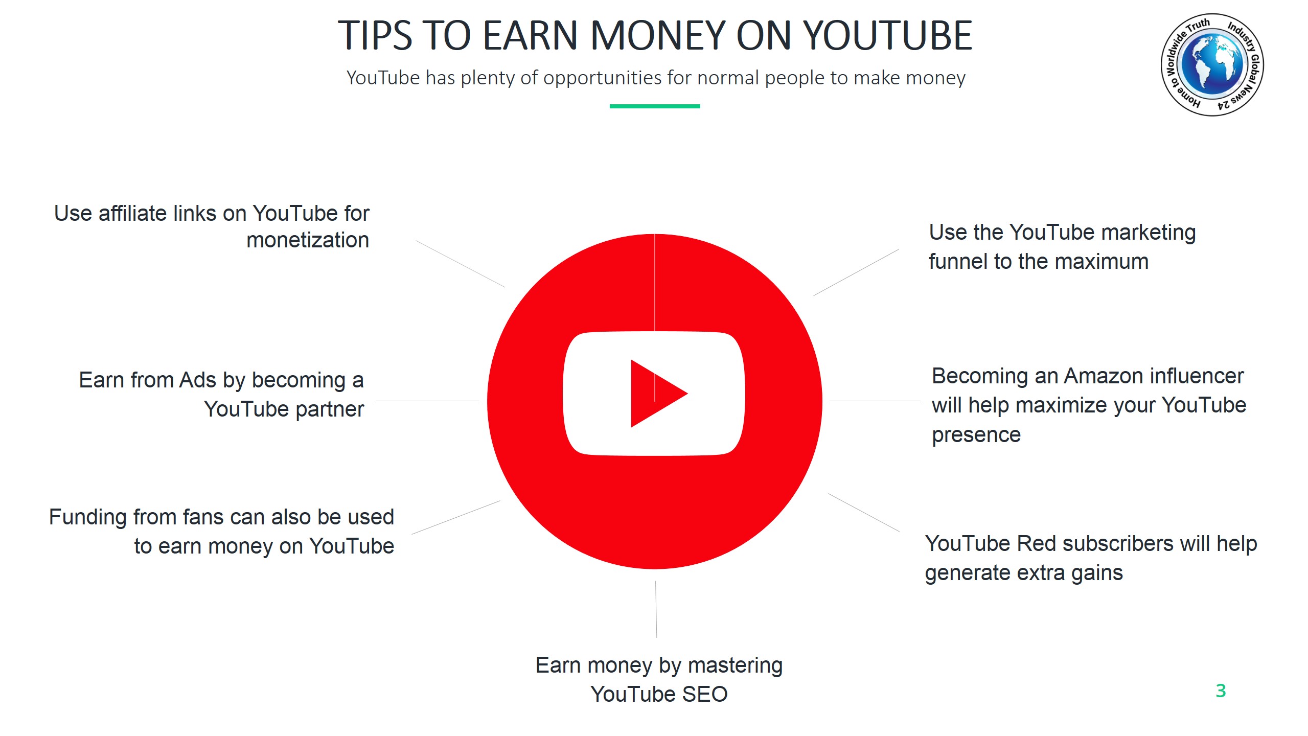 Tips to earn money on YouTube