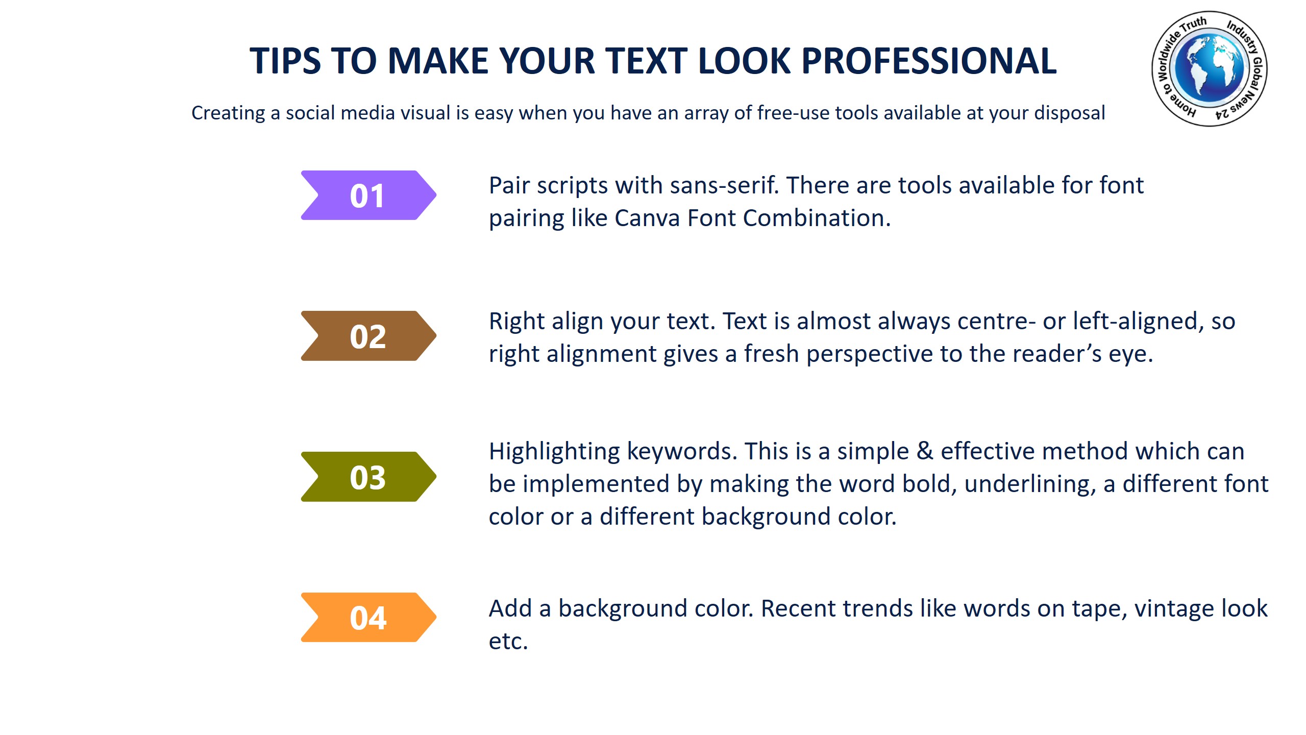 Tips to make your text look professional