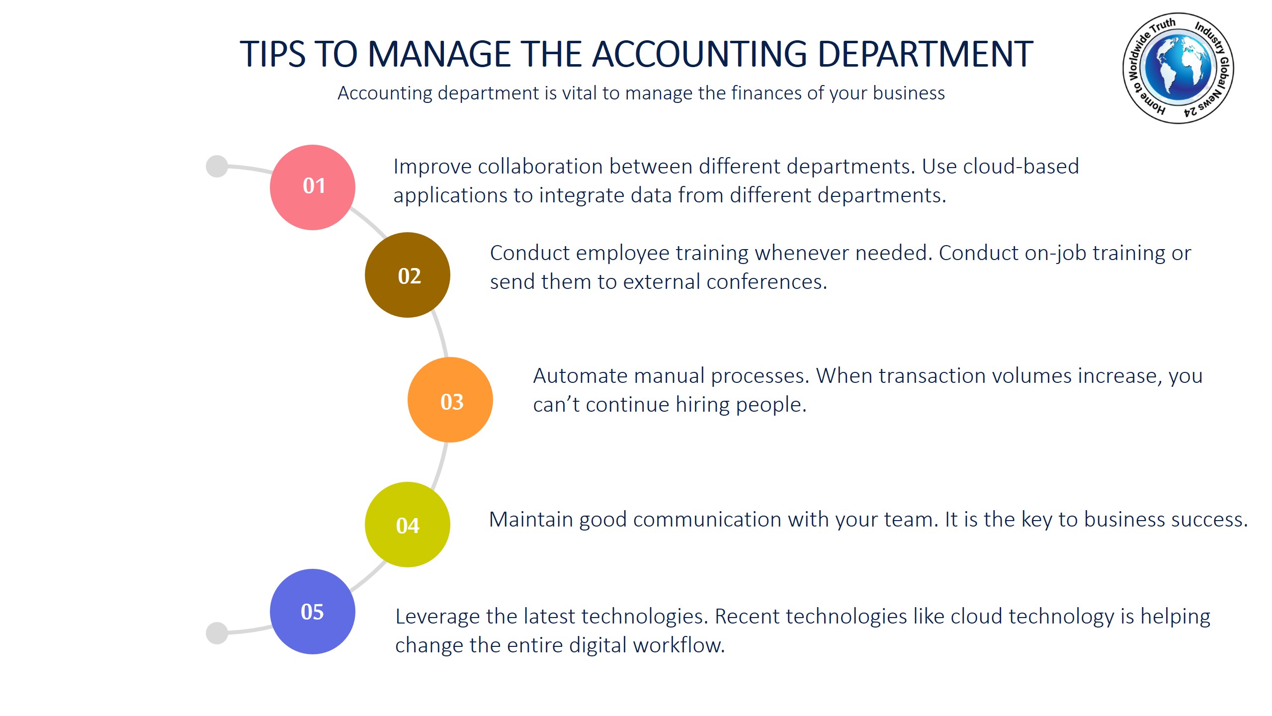 Tips to manage the accounting department