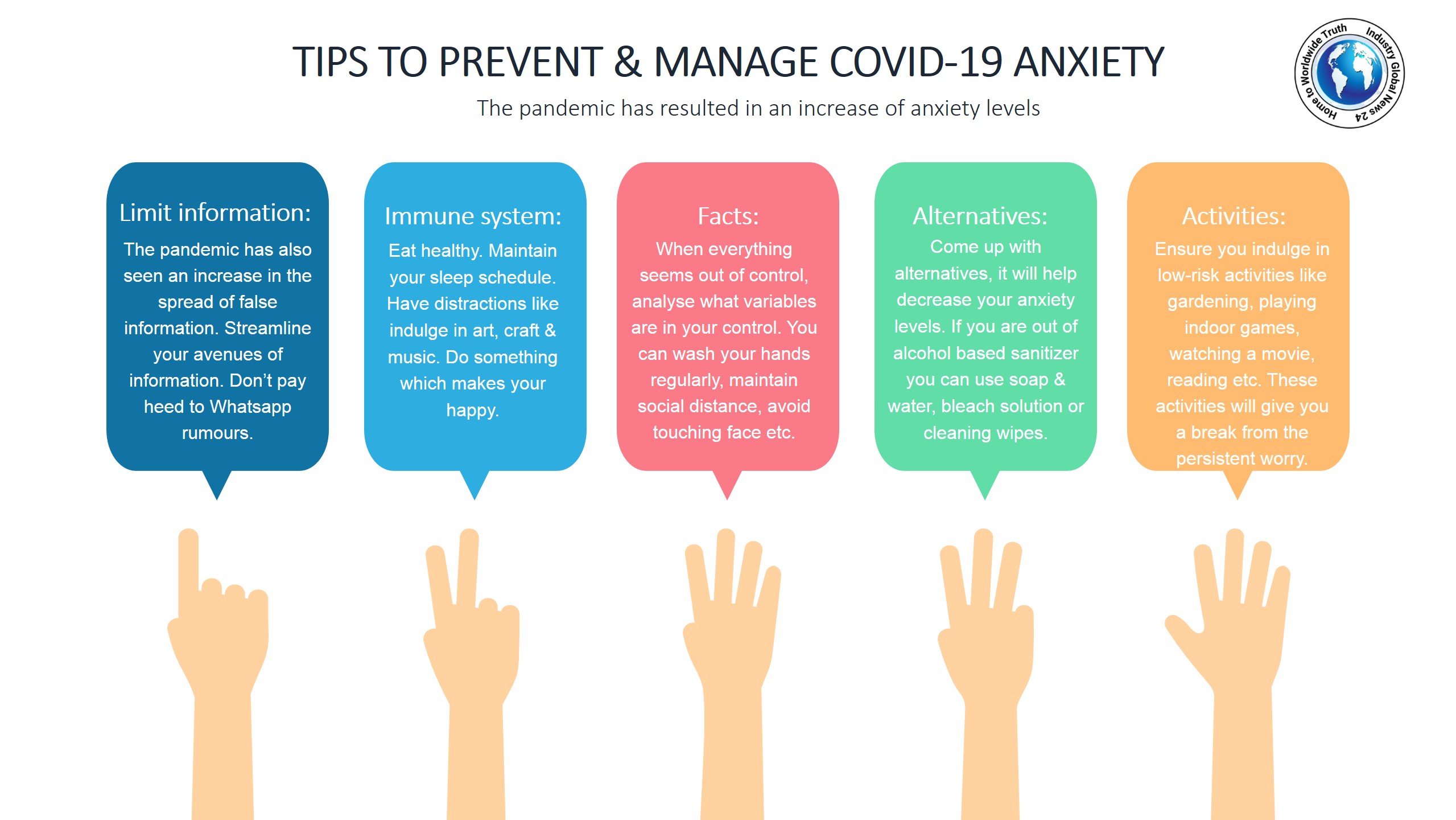 Tips to prevent & manage COVID-19 anxiety