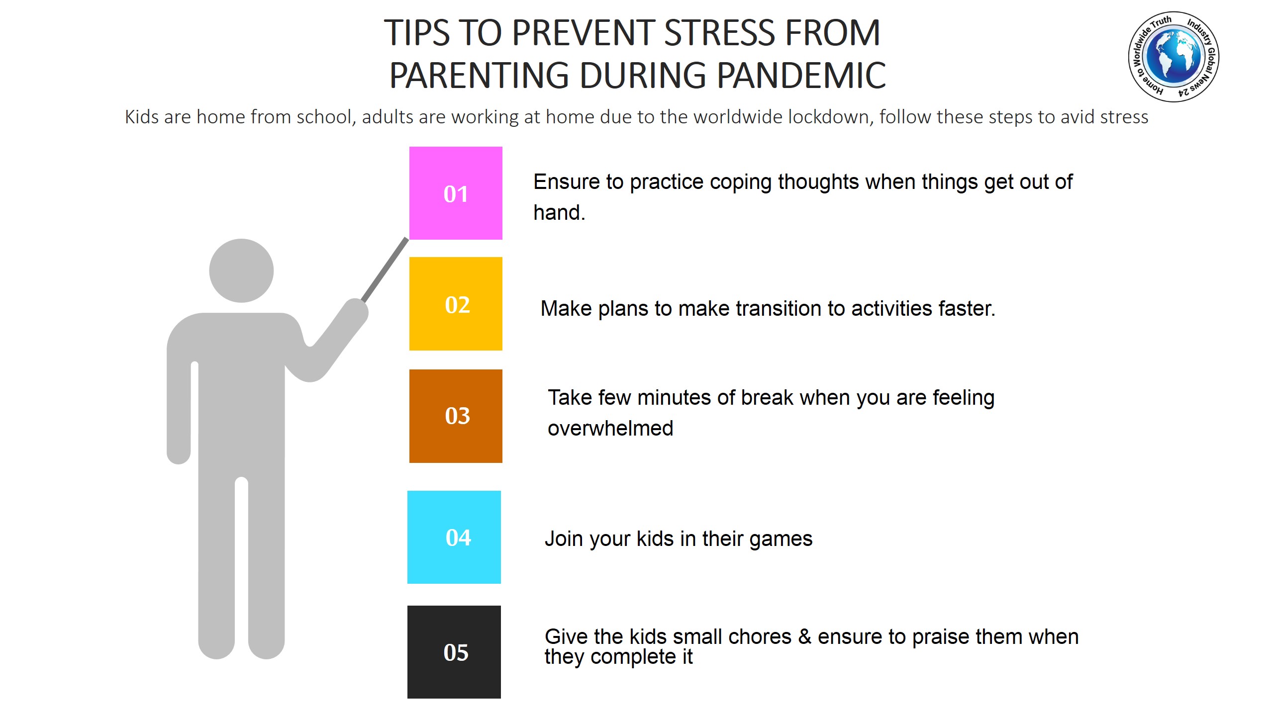 Tips to prevent stress from parenting during pandemic