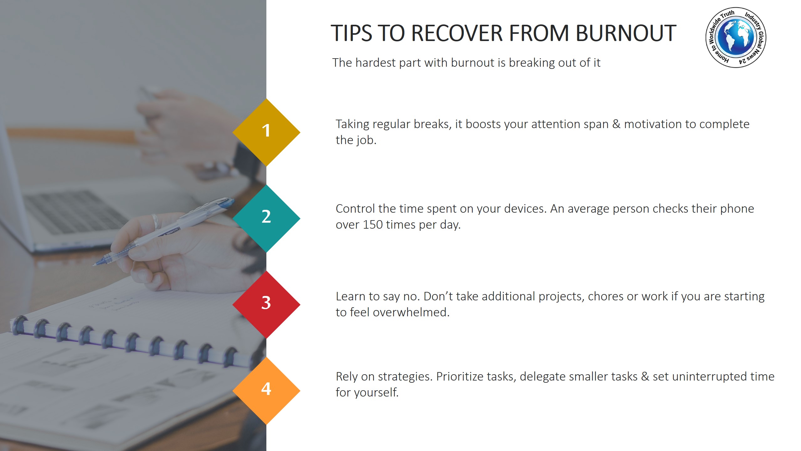 Tips to recover from burnout