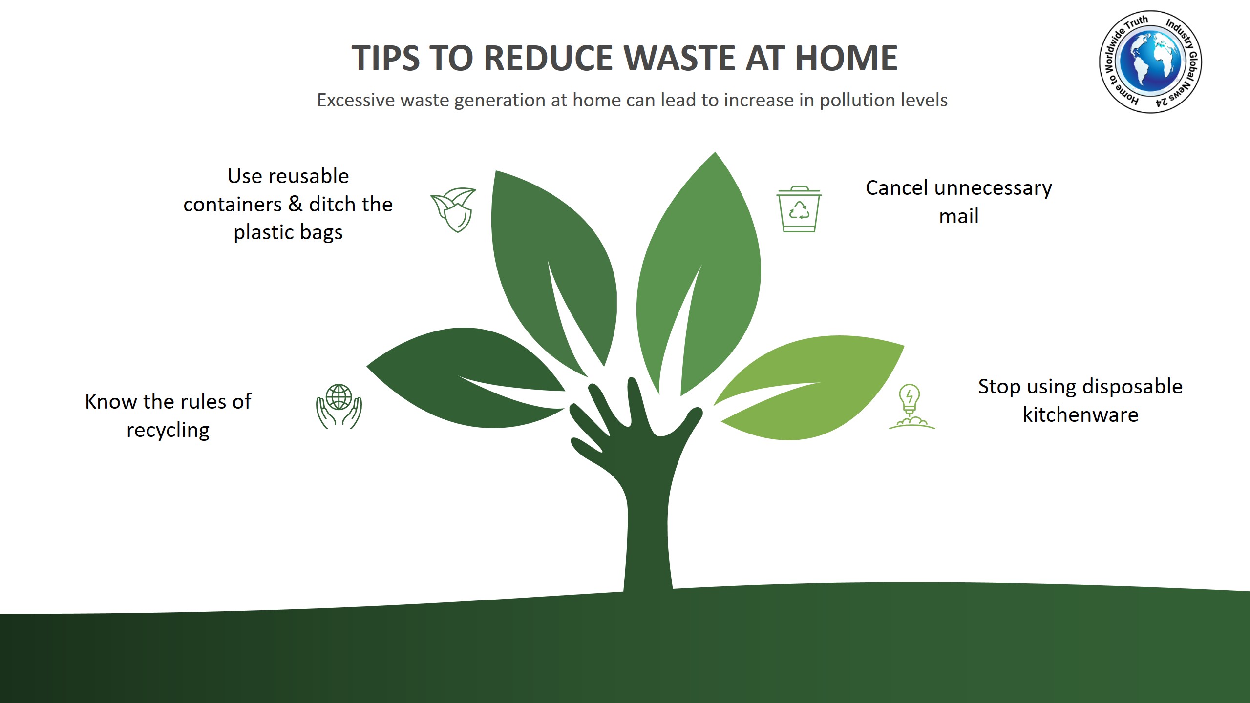 Tips to reduce waste at home