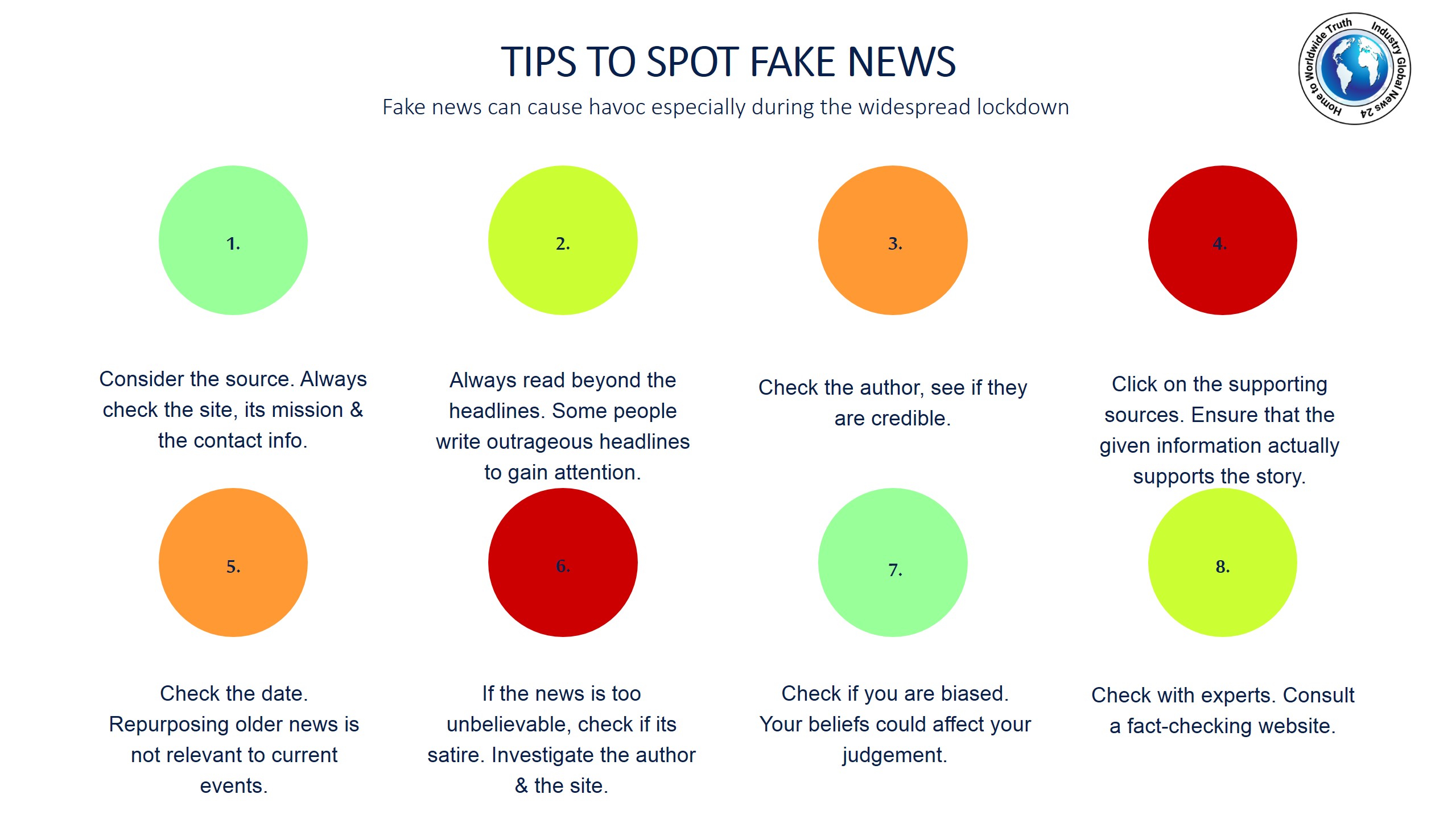 Tips to spot fake news