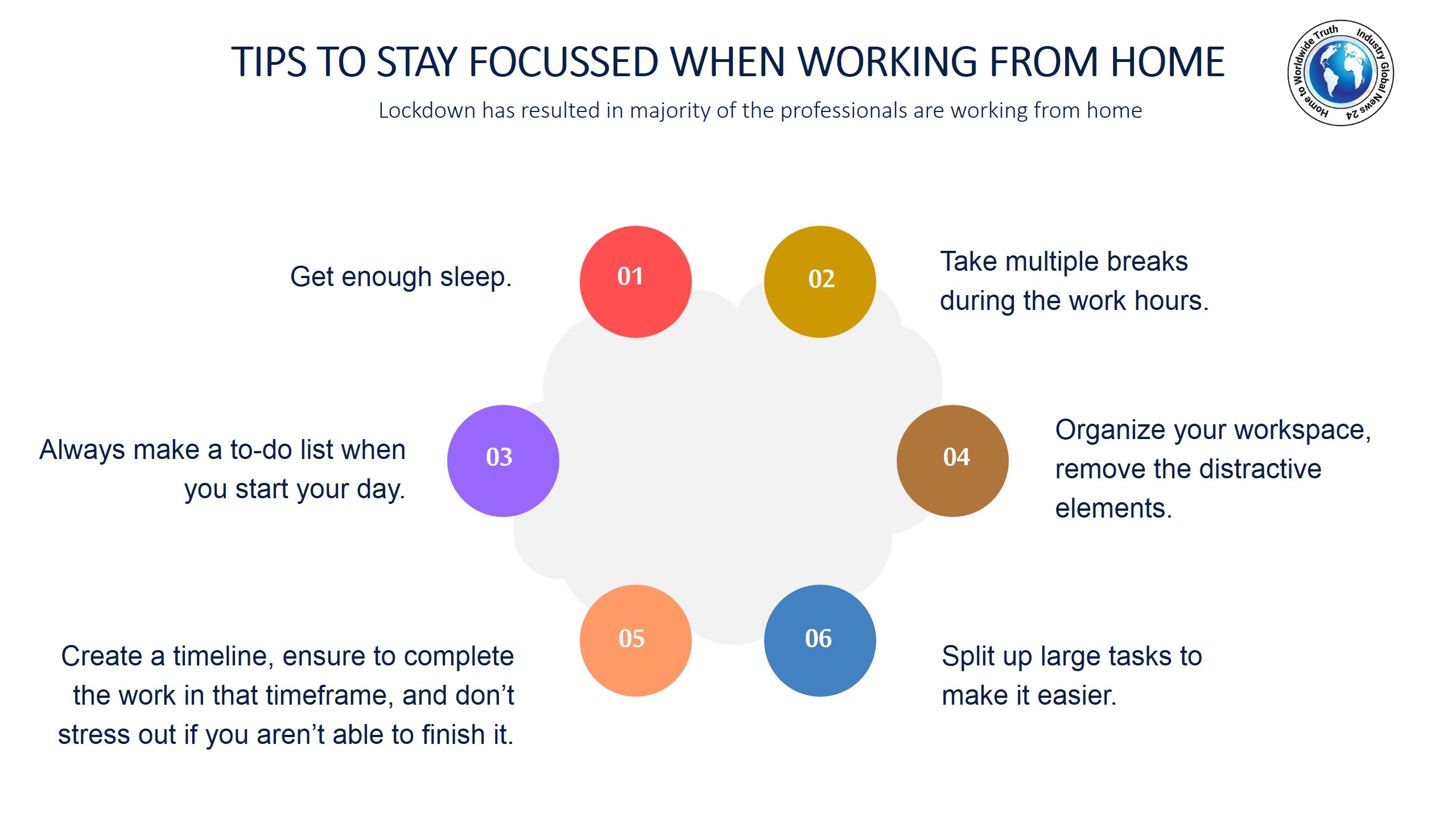 Tips to stay focussed when working from home