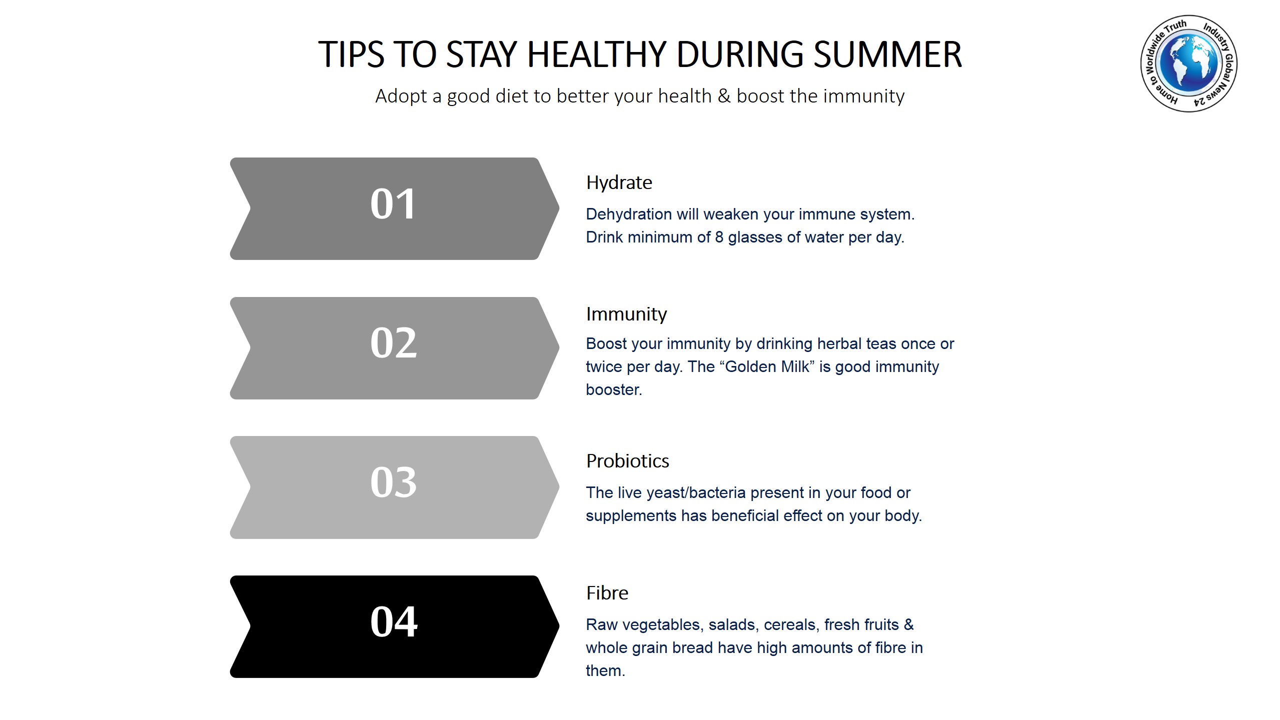 Tips to stay healthy during summer