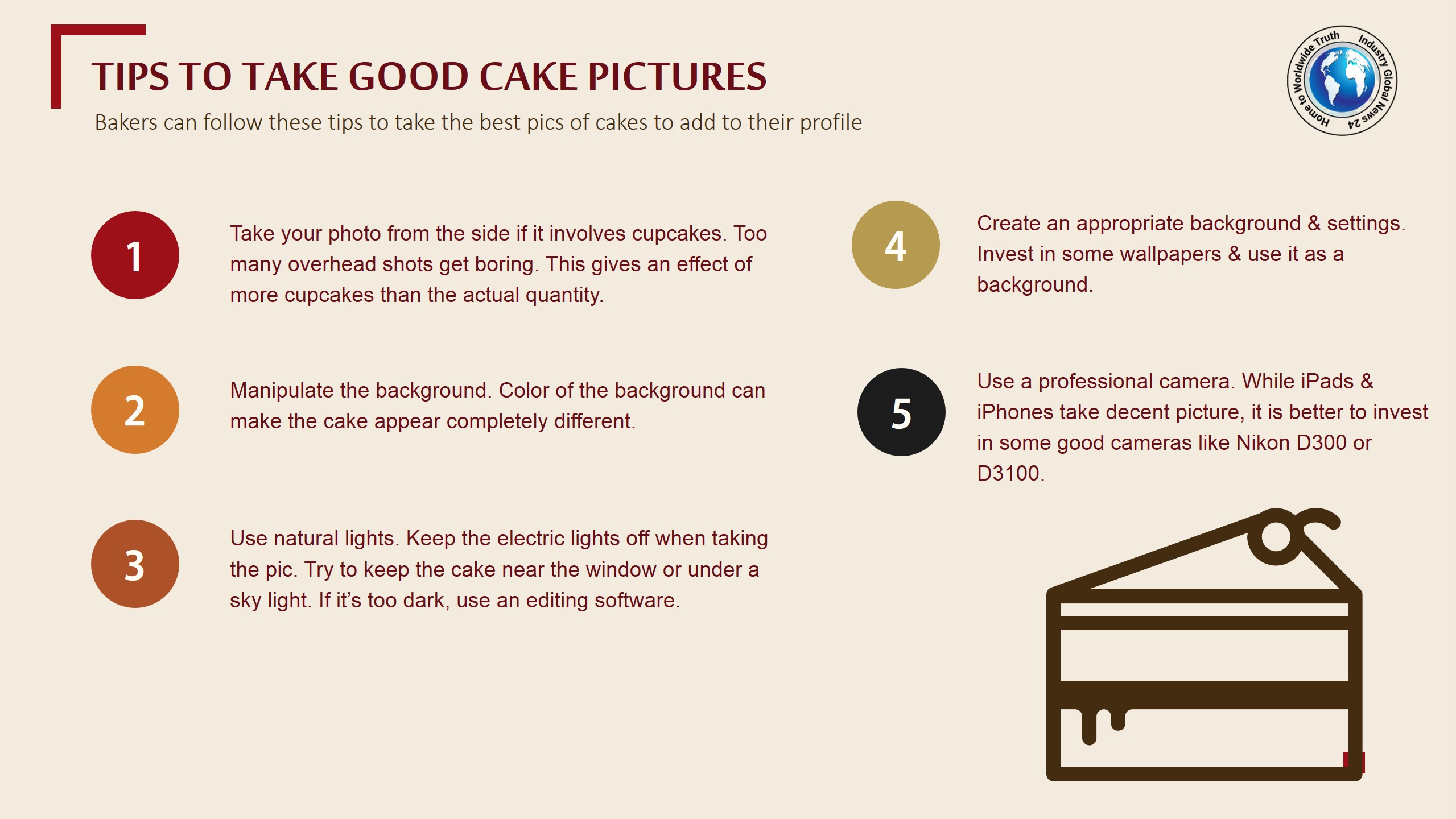 Tips to take good cake pictures