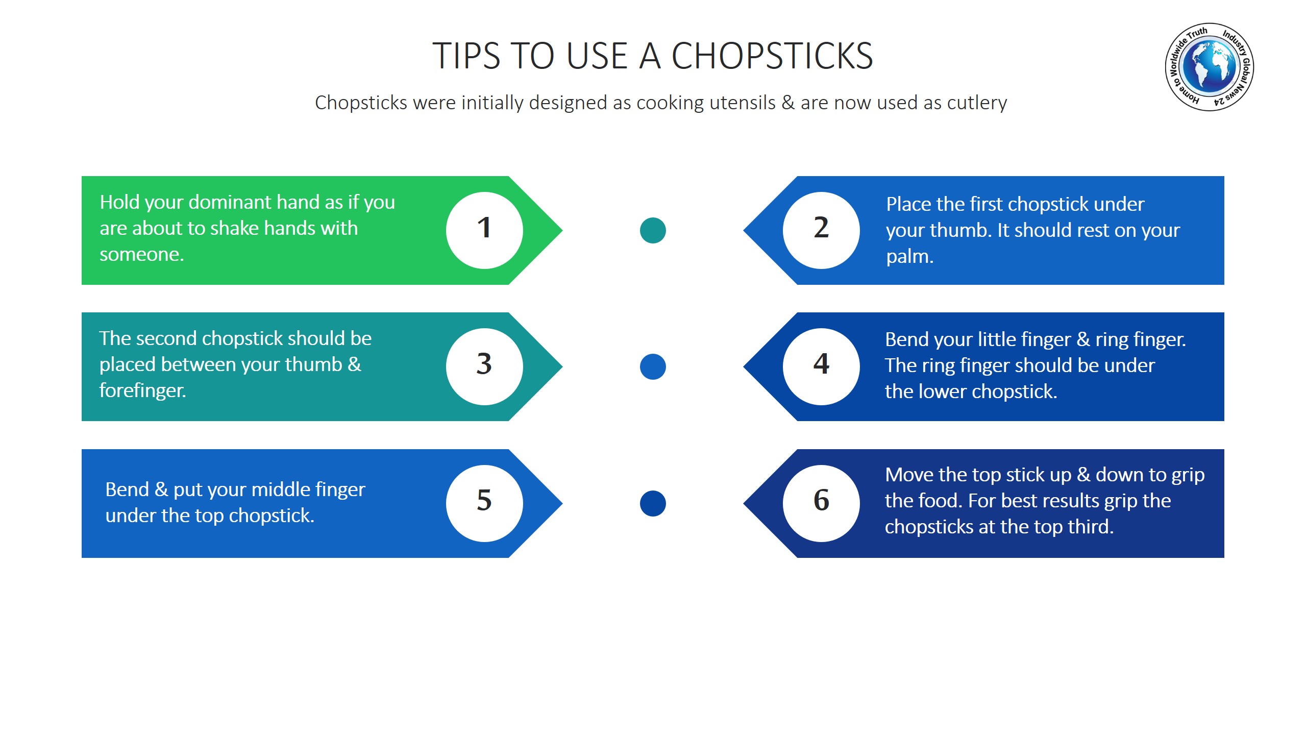 Tips to use a chopsticks