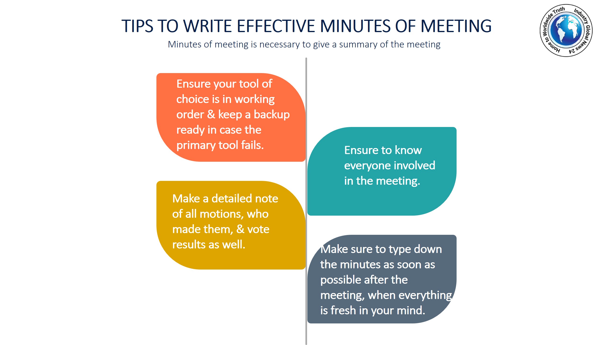 Tips to write effective minutes of meeting