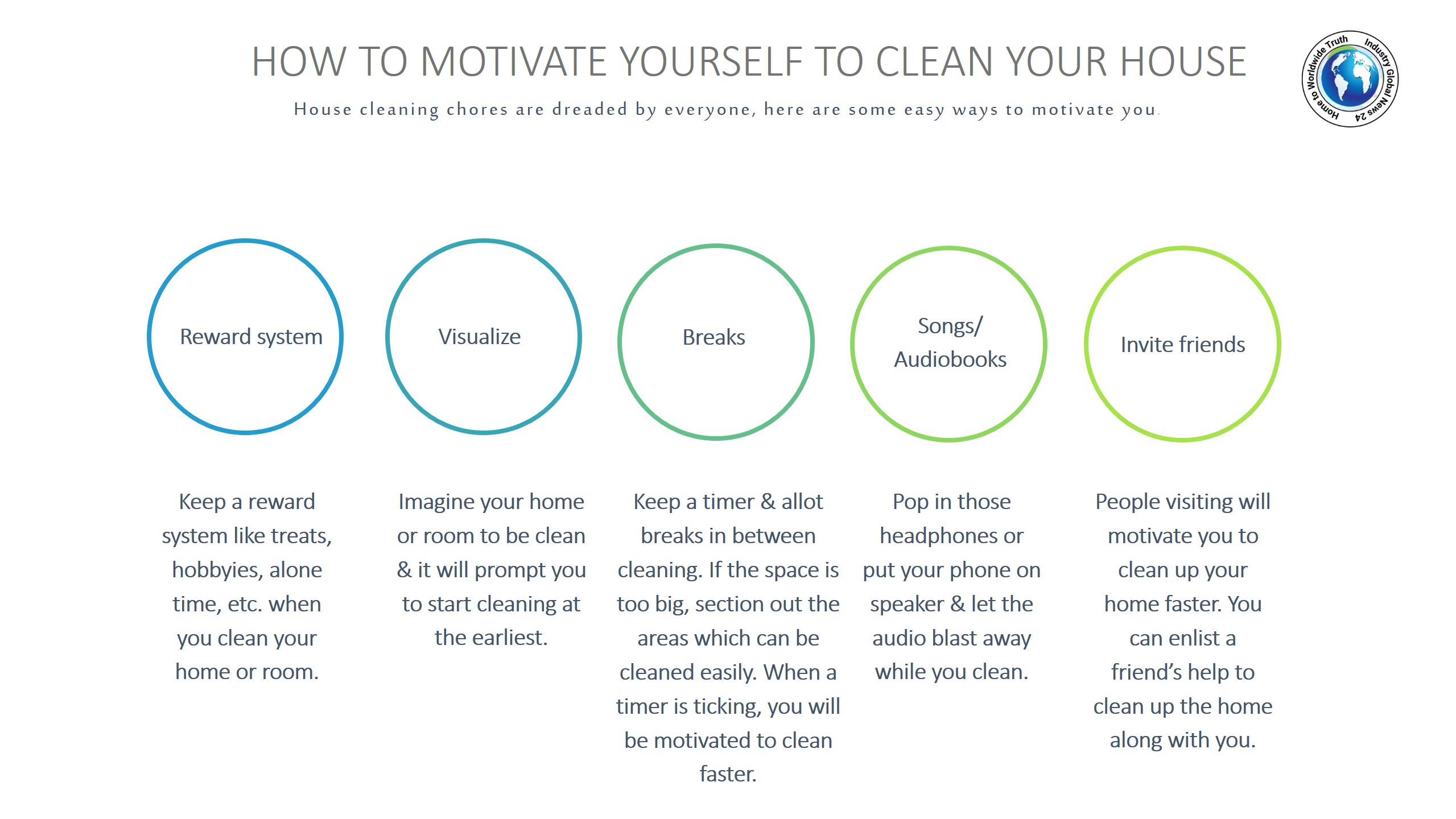 How to motivate yourself to clean your house