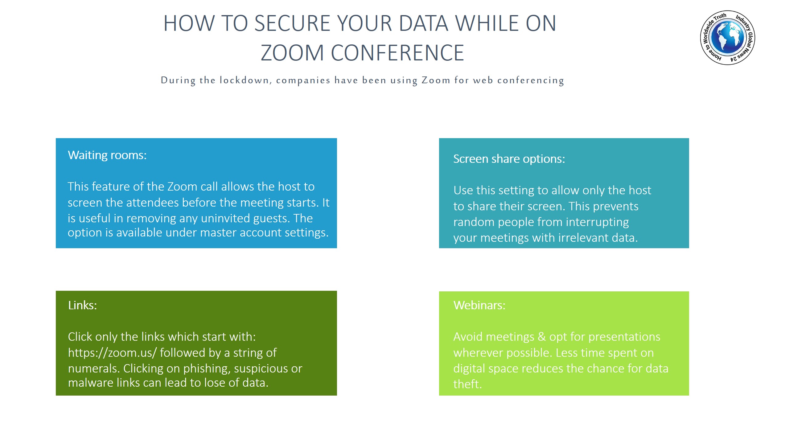 How to secure your data while on Zoom conference