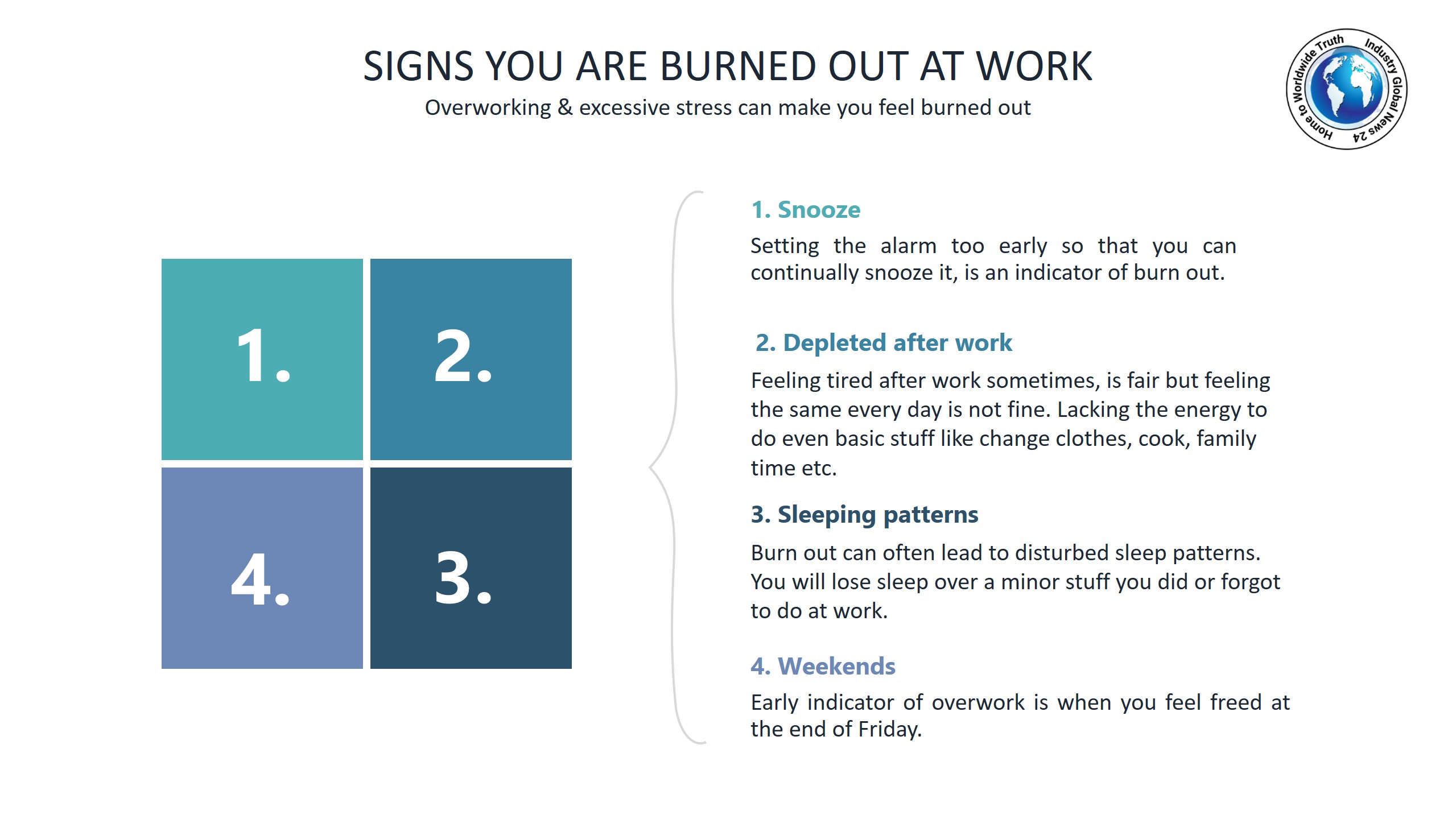 Signs you are burned out at work