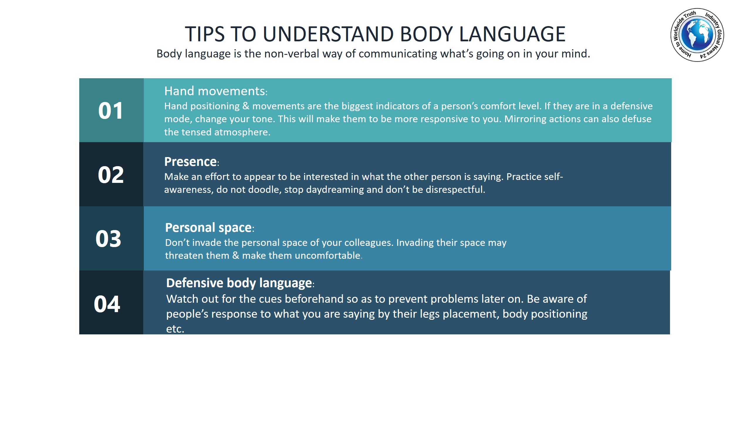 Tips to understand body language
