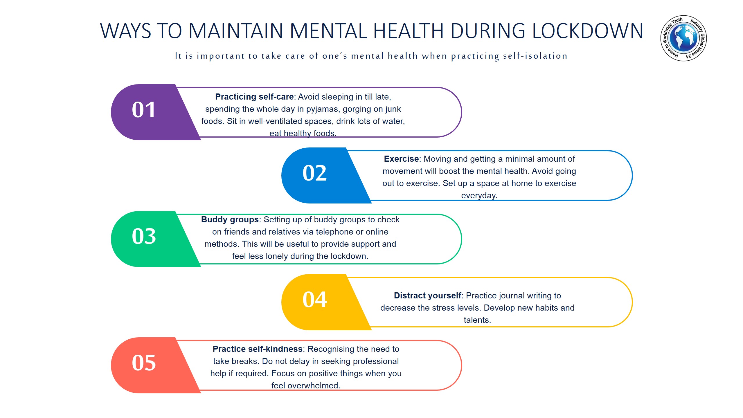 Ways to maintain mental health during lockdown